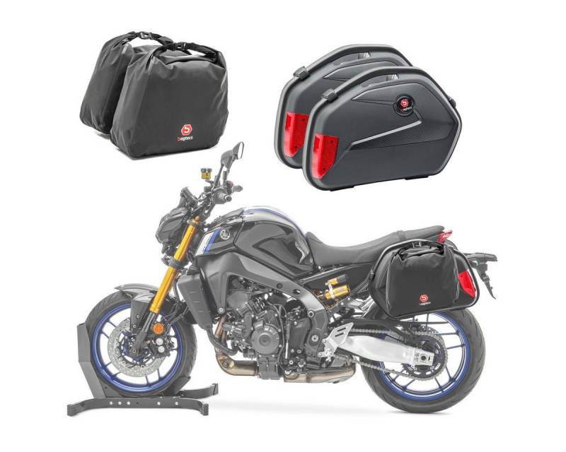 Bagtecs Reisetasche Set Motorrad Koffer + Innentaschen Seitenkoffer # SC22 von Bagtecs