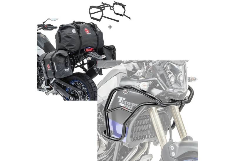 Bagtecs Reisetasche Set Satteltaschen+Verkleidungsschutzbügel S4 von Bagtecs