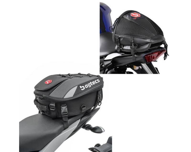 Bagtecs Reisetasche Set: Hecktasche Race passend für Soziussitz + Hecktasche X30 Soziustas von Bagtecs