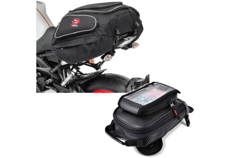 Bagtecs Reisetasche Set: Hecktasche X50 50Ltr + Tankrucksack PP11 Tanktasche Magnet Bagtecs Reisetasche Set: Hecktasche X50 50Ltr + Tankrucksack PP11 Tanktasche Magnet von Bagtecs