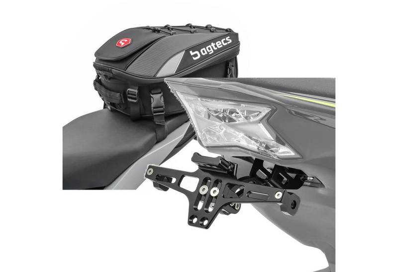 Bagtecs Reisetasche Set: Motorrad Hecktasche X30 Soziustasche erweiterbar 20-30Ltr sw # mi von Bagtecs