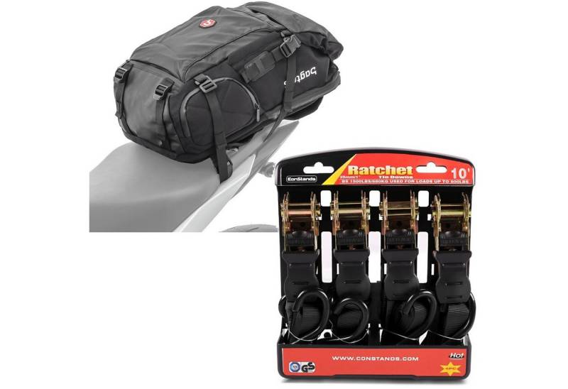 Bagtecs Reisetasche Set: Motorrad Rucksack HX5 wasserdicht 45Ltr mit Helmhalterung # mit S Bagtecs Reisetasche Set: Motorrad Rucksack HX5 wasserdicht 45Ltr mit Helmhalterung # mit S von Bagtecs
