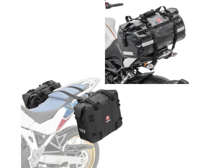 Bagtecs Reisetasche Set: Satteltaschen Seitentaschen # XA32 (Paar) + Hecktasche XB50 wd. 5 von Bagtecs