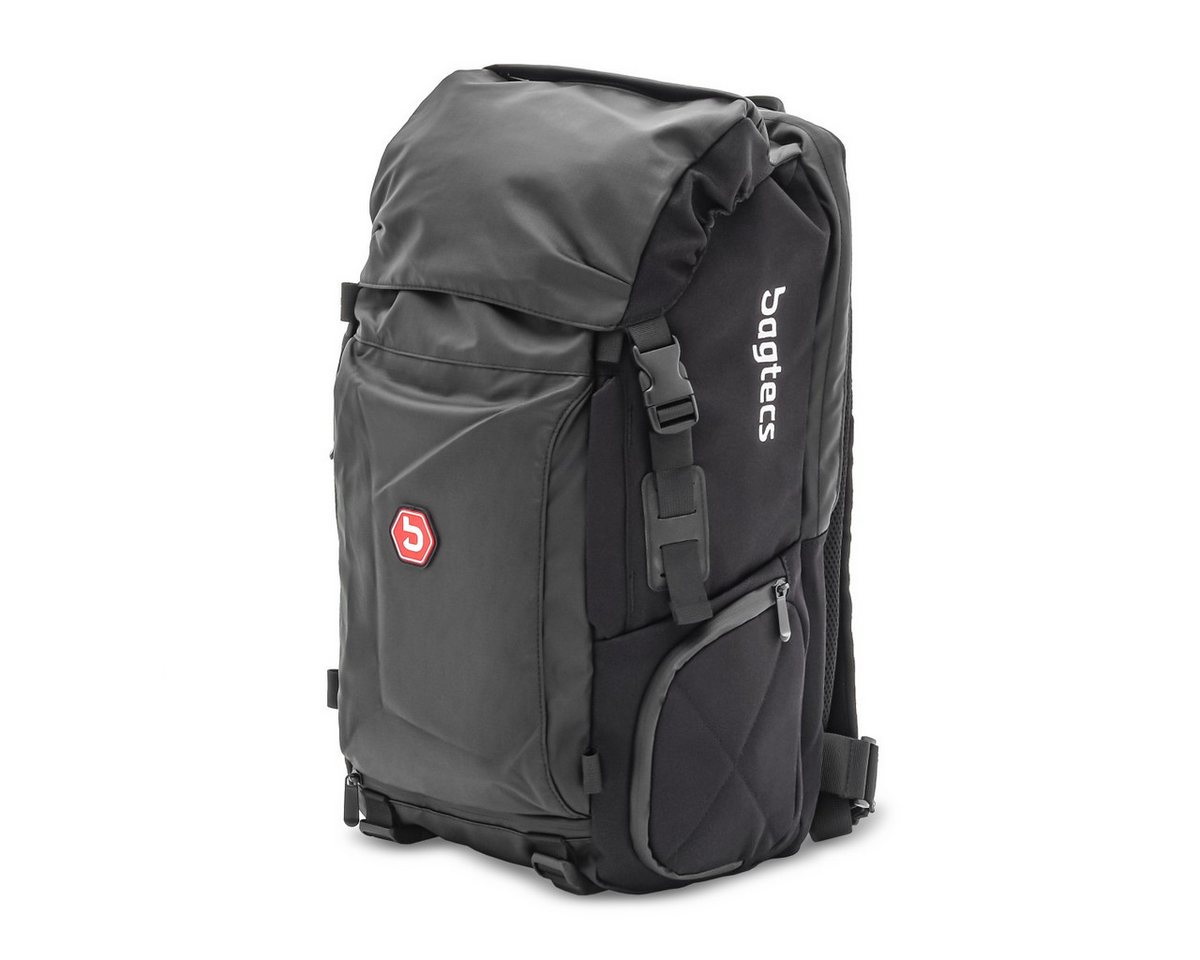 Bagtecs Rucksack Motorrad Rucksack Hecktasche HX5 wasserdicht mit Helmhalterung 45L von Bagtecs