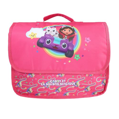 Bagtrotter - Gabby et La Maison Magique - Schulranzen 32cm - Rosa - Mädchen - 1 Fach - Gepolsterte Schulterriemen und Klettverschluss - 32x10x23cm - Material Polyester - Schulranzen Maternelle Bagtrotter - Gabby et La Maison Magique - Schulranzen 32cm - Rosa - Mädchen - 1 Fach - Gepolsterte Schulterriemen und Klettverschluss - 32x10x23cm - Material Polyester - Schulranzen Maternelle von Bagtrotter