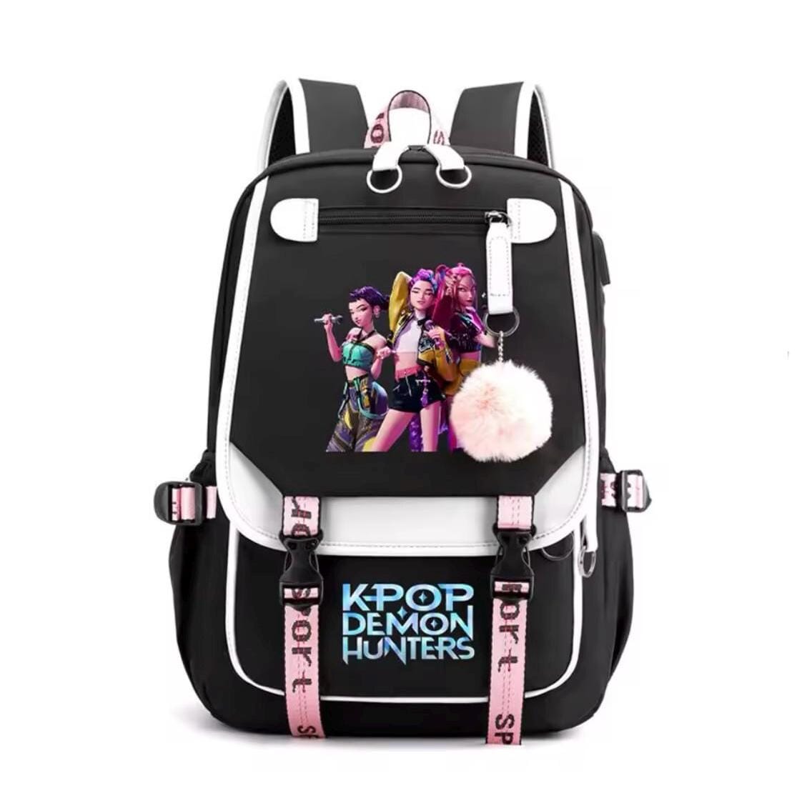 Kpop Demon Hunters Huntrix Rucksack Damen Herren Mode Reise Saja Jungen Rumi Zoey Mira Rucksäcke Outdoor Sport Schultasche von Baguarshop