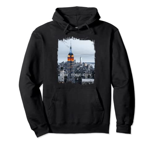 Enjoy Herren Damen Kinder Cool New York City Skyline Graphic Pullover Hoodie von Bahaa's Tee