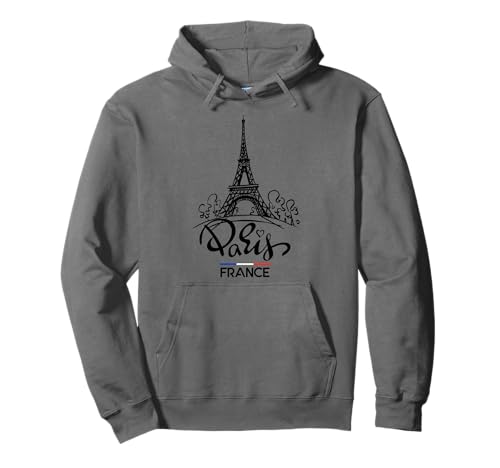 Herren Damen Kinder Paris Frankreich Eiffelturm Grafikdesign Pullover Hoodie von Bahaa's Tee