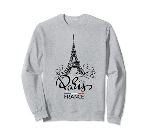 Herren Damen Kinder Paris Frankreich Eiffelturm Grafikdesign Sweatshirt von Bahaa's Tee