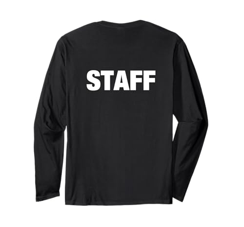Herren Damen The Word Staff Crew Uniform Shirt Staff Langarmshirt von Bahaa's Tee