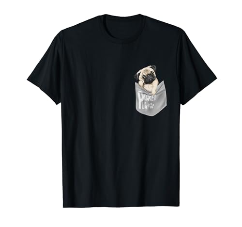 Lustiges Design mit Mops-Motiven, für Damen und Kinder T-Shirt von Bahaa's Tee