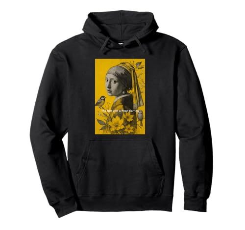 The Famous Girl with a Pearl EarringWearing Japanese kimono Pullover Hoodie von Bahaa's Tee