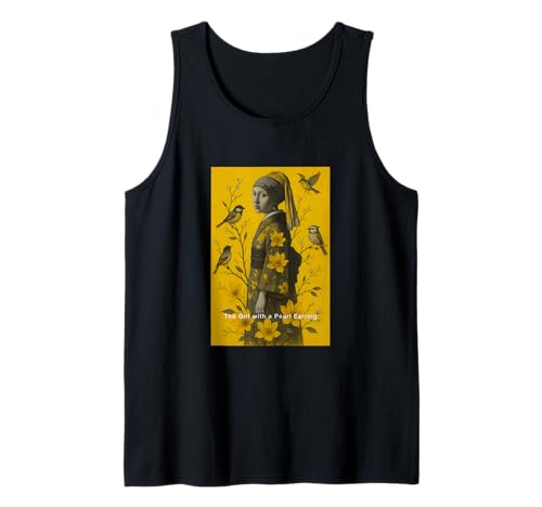 The Famous Girl with a Pearl EarringWearing Japanese kimono Tank Top von Bahaa's Tee