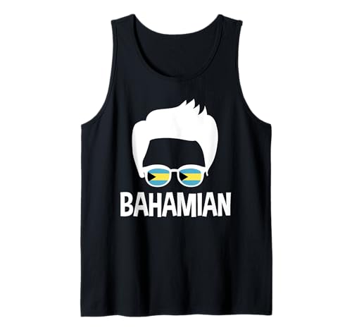Herren Bahamian Boy Silhouette Bahamas Jungen Und Herren Tank Top von Bahamas Flag Designs Proud Bahamian Roots