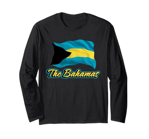 Die Bahamas-Flagge Karibik Bahamian Männer Frauen Kinder Langarmshirt Die Bahamas-Flagge Karibik Bahamian Männer Frauen Kinder Langarmshirt von Bahamian Flag Heritage Apparel & Gifts