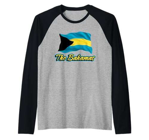 Die Bahamas-Flagge Karibik Bahamian Männer Frauen Kinder Raglan Die Bahamas-Flagge Karibik Bahamian Männer Frauen Kinder Raglan von Bahamian Flag Heritage Apparel & Gifts