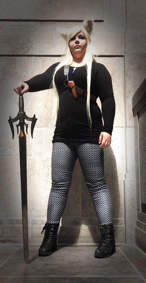Chainmail Print Leggings Larp Cosplay Kleidung Chainmail Print Leggings Larp Cosplay Kleidung von BahamutDawnCreations