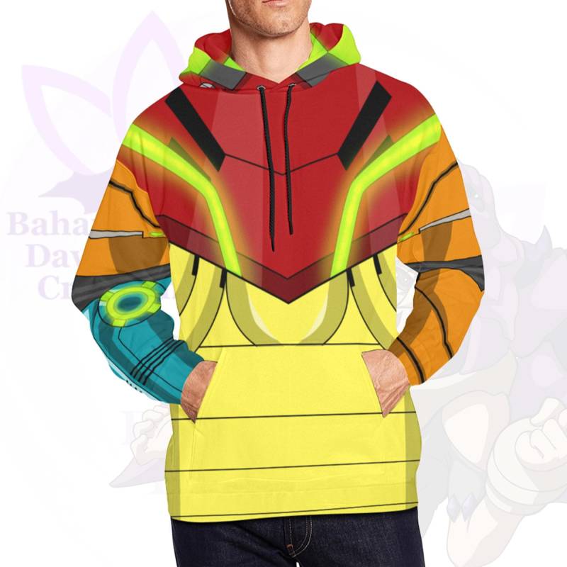 Samus Varia Suit Armor Hoody Pull Over Hoodie Cosplay von BahamutDawnCreations