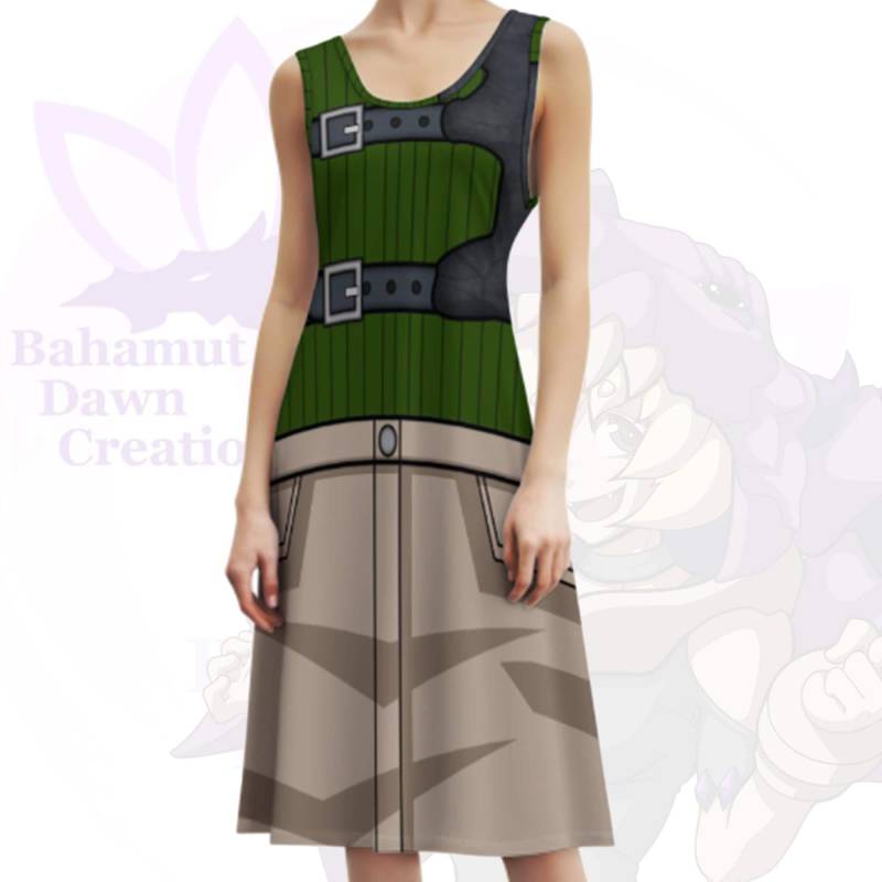 Yuffie Kisaragi Skater-Kleid Final Fantasy Vii Cosplay Kostüm von BahamutDawnCreations