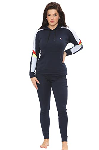 Bahob® Damen-Sportbekleidungs-Set - 2-teiliger Trainingsanzug Mit Kapuzenpullover Und Stretch-Leggings - Größen S Bis XL von Bahob