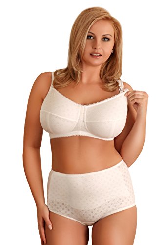 BaiBa Lingerie BaiBa Classic Schwangerschafts- und Still-BH ohne Bügel, Größe 42 DD, Farbe Weiß von BaiBa Lingerie