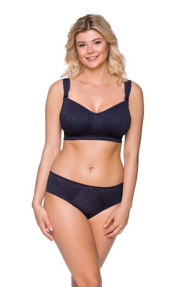 BaiBa Lingerie Still-BH aus Baumwolle, ohne Bügel, in versch. Farben, extra breite und gepolsterte Komfortträger von BaiBa Lingerie