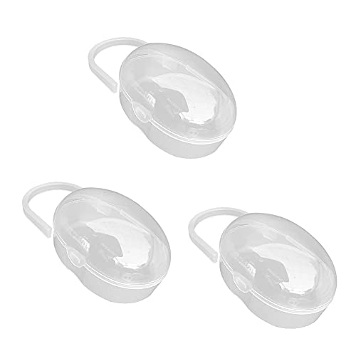 BaiJ Baby Dummy Case Transparent, 3 Stuck Schnuller Nippel Fall, Tragbare Schnullertasche Travel Aufbewahrungsbox Schätzchen für Outdoor Reise BaiJ Baby Dummy Case Transparent, 3 Stuck Schnuller Nippel Fall, Tragbare Schnullertasche Travel Aufbewahrungsbox Schätzchen für Outdoor Reise von BaiJ