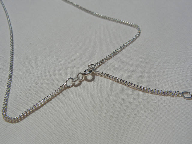 Feine Kette Aus 925Er Sterlingsilber, Verstellbar, Mit Diamanteffekt, 41/46 cm Feine Kette Aus 925Er Sterlingsilber, Verstellbar, Mit Diamanteffekt, 41/46 cm von BaieDesPerles