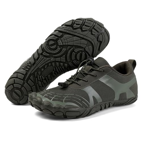 Bailey Xingqi Damen Herren Schnell trocknende Wasserschuhe Barfußschuhe, rutschfeste Aquasportschuhe für Orientierungslauf Segeln Hill-Walki（Grün 39） von Bailey Xingqi