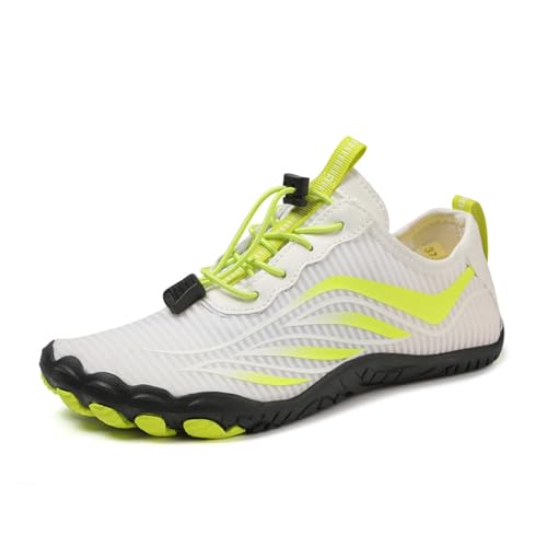 Bailey Xingqi Wasserschuhe für Herren Damen Barfuß Schnelltrocknende Aqua Socke Outdoor Sportschuhe für Strand Surf Walk Wasser Yoga（A619 Weiß 36） von Bailey Xingqi