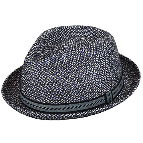 Bailey Herren Trilby Mannes, Blau (Navy Multi), L von Bailey of Hollywood