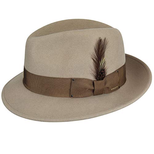 Bailey of Hollywood Herren Hatblixen 帽子blixen-Gorro Trilby, Silberfarbener Bauch, X-Large von Bailey