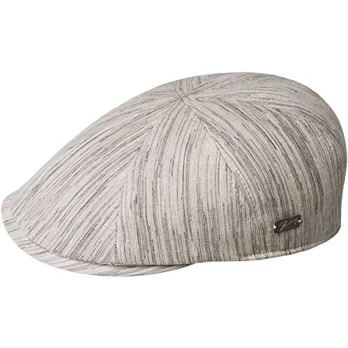 Bailey of Hollywood Robin Flatcap Schirmmütze Schiebermütze Baumwollcap Leinencap (L (58-59 cm) - Hellbeige) von Bailey of Hollywood