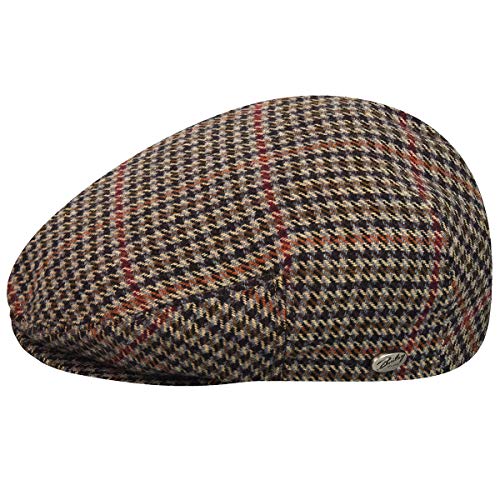Bailey 1922 Lord Check Flatcap Schirmmütze Schiebermütze (XL (60-61 cm) - schwarz) von Bailey