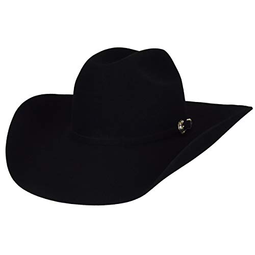 Bailey 1922 Luzerne 3X Wool Westernhut Wollhut Wollfilzhut Cowboyhut Rodeohut (7 1/8 (56,8 cm) - schwarz) von Bailey