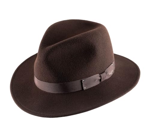 Bailey of Hollywood - Fedora Hut Packable wasserabweisend Curtis - Size S - Chocolat von Bailey