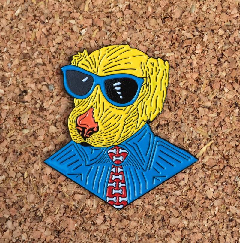 Adrett Hund Anstecknadel von BaineVisuals