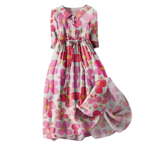 Baiomawzh Blusenkleid Damen Sommer Langarm Blumenkleid Locker Plissierten Blusenkleid Leicht Elegant Sommerkleider Große Größen Knielang Hemdblusenkleid Lang Schicke Strandkleid Freizeitkleid Baiomawzh Blusenkleid Damen Sommer Langarm Blumenkleid Locker Plissierten Blusenkleid Leicht Elegant Sommerkleider Große Größen Knielang Hemdblusenkleid Lang Schicke Strandkleid Freizeitkleid von Baiomawzh