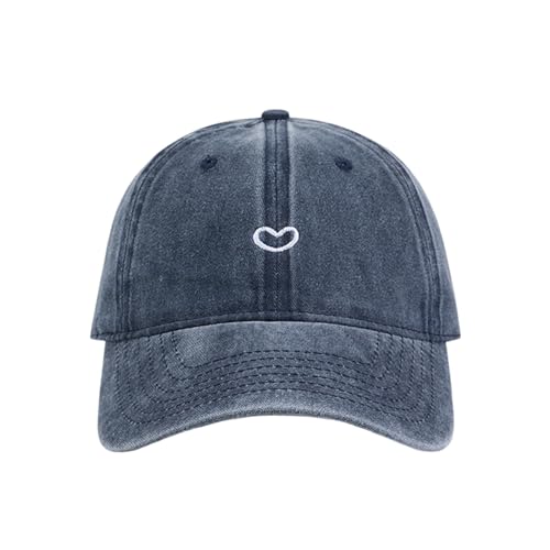 Cap Damen Sommer, Basecap Damen Sommer mit Herzförmiges Stickmuster Mütze Verstellbarem Baseball Caps Sport Cappy Frauen Outdoor Cappies Leicht Kappe Schildkappe Running Cap, Marineflotte, Cap Damen Sommer, Basecap Damen Sommer mit Herzförmiges Stickmuster Mütze Verstellbarem Baseball Caps Sport Cappy Frauen Outdoor Cappies Leicht Kappe Schildkappe Running Cap, Marineflotte, von Baiomawzh