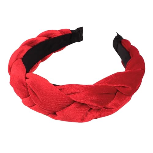 Dirndl Samt, Haarreifen Damen Elegant Haarbänder Geflochten Haarreif Trachten Hair Accessories Breit Stirnbänder Dirndl Samt Stirnband Haarband, Rot, Einheitsgröße 8 Dirndl Samt, Haarreifen Damen Elegant Haarbänder Geflochten Haarreif Trachten Hair Accessories Breit Stirnbänder Dirndl Samt Stirnband Haarband, Rot, Einheitsgröße 8 von Baiomawzh