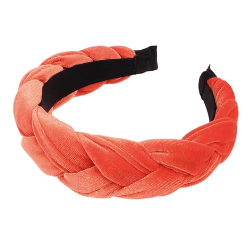 Haarreif Samt, Haarreifen Damen Elegant Haarbänder Geflochten Haarreif Trachten Hair Accessories Breit Stirnbänder Dirndl Samt Stirnband Haarband, Orange, Einheitsgröße 8 Haarreif Samt, Haarreifen Damen Elegant Haarbänder Geflochten Haarreif Trachten Hair Accessories Breit Stirnbänder Dirndl Samt Stirnband Haarband, Orange, Einheitsgröße 8 von Baiomawzh