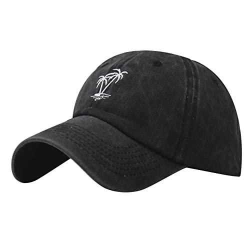 Käppis für Männer Vintage Stylisch Baseball Cap Gym Sport Sonnenhut Basic Original Sport Cap Großer Kopf Unisex Basecap Outdoor Bequem Festival Cap Schwarz Strand Kappe von Baiomawzh