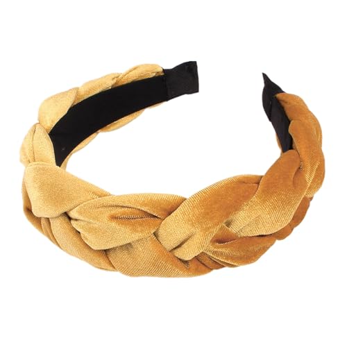 Samt Haarreif, Haarreifen Damen Elegant Haarband Trachten Haarreif Breit Haarbänder Dirndl Samt Stirnbänder Geflochten Hair Accessories Stirnband, Gold, Einheitsgröße 8 Samt Haarreif, Haarreifen Damen Elegant Haarband Trachten Haarreif Breit Haarbänder Dirndl Samt Stirnbänder Geflochten Hair Accessories Stirnband, Gold, Einheitsgröße 8 von Baiomawzh