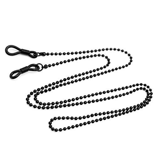 Baiyao 1 pc schwarze Metall-Sonnenbrillenkette, rutschfeste Brillenkette, Brillenband für Damen,Farbe zufällig Baiyao 1 pc schwarze Metall-Sonnenbrillenkette, rutschfeste Brillenkette, Brillenband für Damen,Farbe zufällig von Baiyao