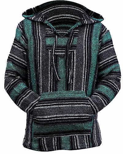Dresmannst Mexikanischen Baja Hoodie Hippie Surf Poncho Pullover Sweatshirt Pullover Jerga von Baja Direct