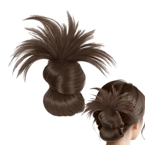 Bajbumgn Faux Dutt - Klammer Für Unordentliche Haarknoten | Perückenverlängerung Hochsteckfrisur Unordentlicher Look Stylishes Kopfaccessoire Für Damen & Mädchen Unterwegs von Bajbumgn