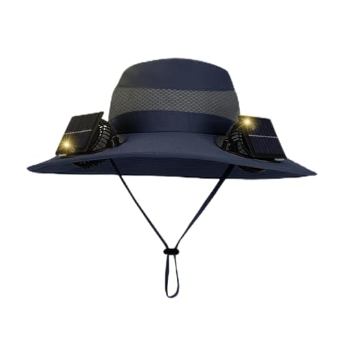 Bajbumgn Hut mit eingebautem Ventilator, solarbetriebener Ventilatorhut - Sonnenhut mit breiter Krempe, Solarkühlhut, atmungsaktiver Fischerhut, USB-Solaraufladung für Männ Bajbumgn Hut mit eingebautem Ventilator, solarbetriebener Ventilatorhut - Sonnenhut mit breiter Krempe, Solarkühlhut, atmungsaktiver Fischerhut, USB-Solaraufladung für Männ von Bajbumgn