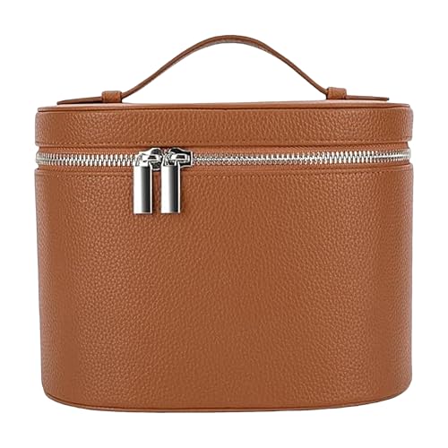 Bajbumgn Makeup-Tasche - Strapazierfähige Make-up-Tasche Organizer | Wasserfeste Tragetasche Für Schmuck Und Kosmetik Aus PU Leder Als Toilettentasche Für Mädchen Reise Auto Bahn Bad Dusche von Bajbumgn