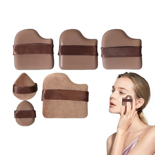 Bajbumgn Puderquaste, Puder Schwämmchen, Weiche Wiederverwendbare Beauty Werkzeuge Für Damen Zuhause Unterwegs Verblenden Foundation von Bajbumgn