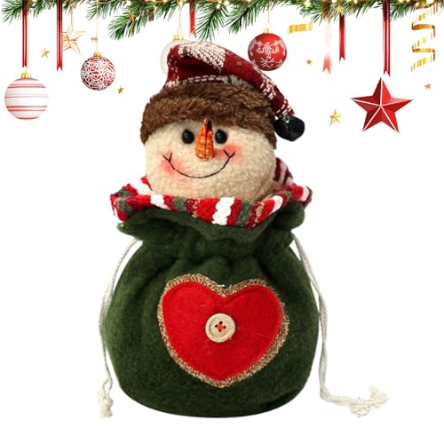 Bajbumgn Weihnachtliche Gestrickte Beutel,Weihnachtssacke | Santa Rentier Wiederverwendbarer Verpackungsbeutel Dekoration Kinder Sussigkeiten Verpackung von Bajbumgn